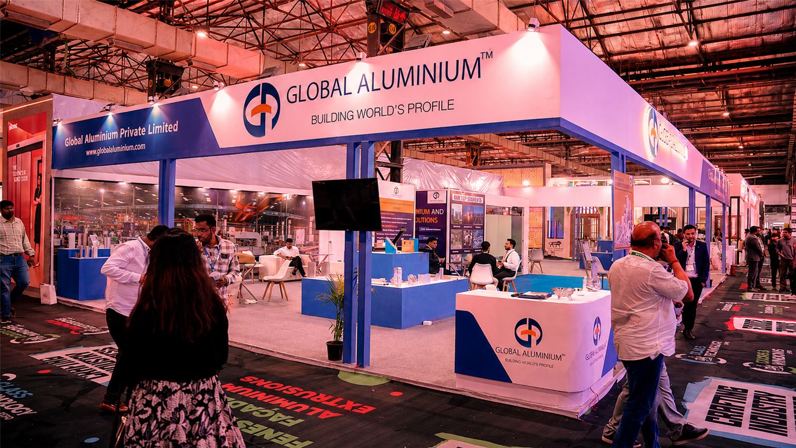 Show floor at Zak Aluminium Extrusions Expo
