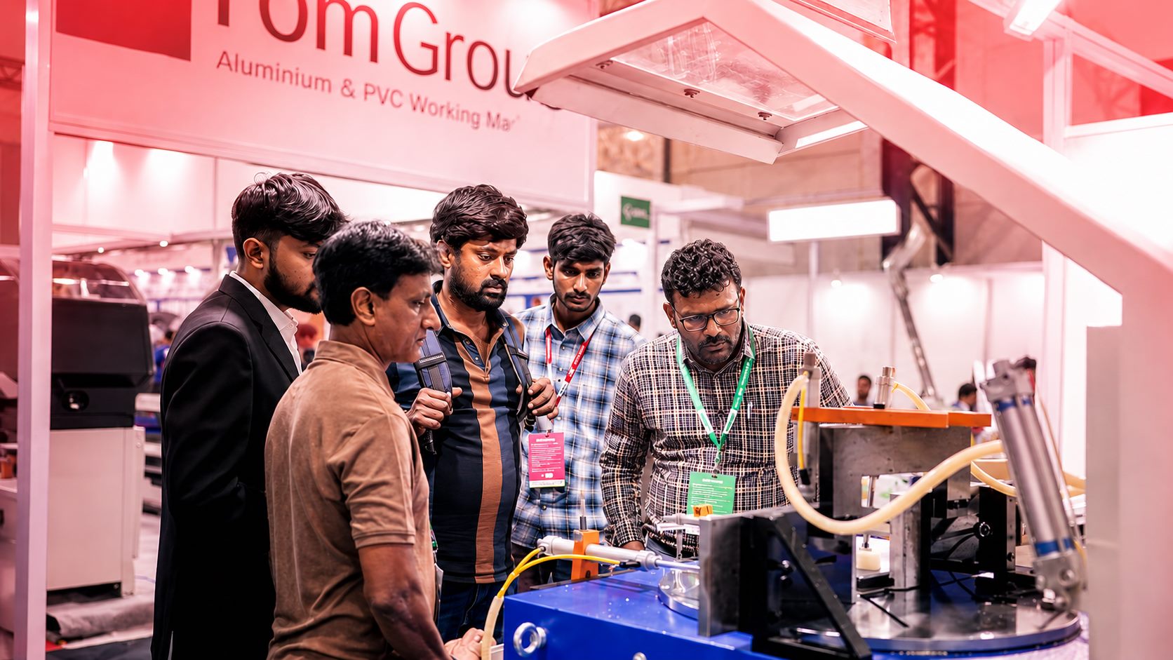 Machinery demonstration at Zak Aluminium Extrusions Expo