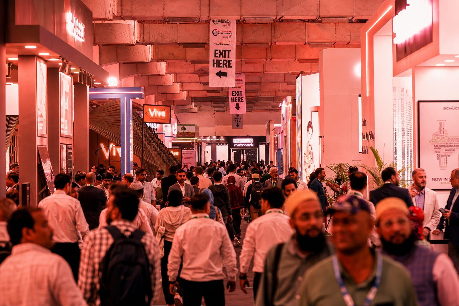 Visitors at Zak Aluminium Extrusions Expo